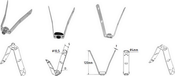 Element mocujcy do blachy trapezowej