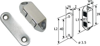 Metalowy zamek magnetyczny